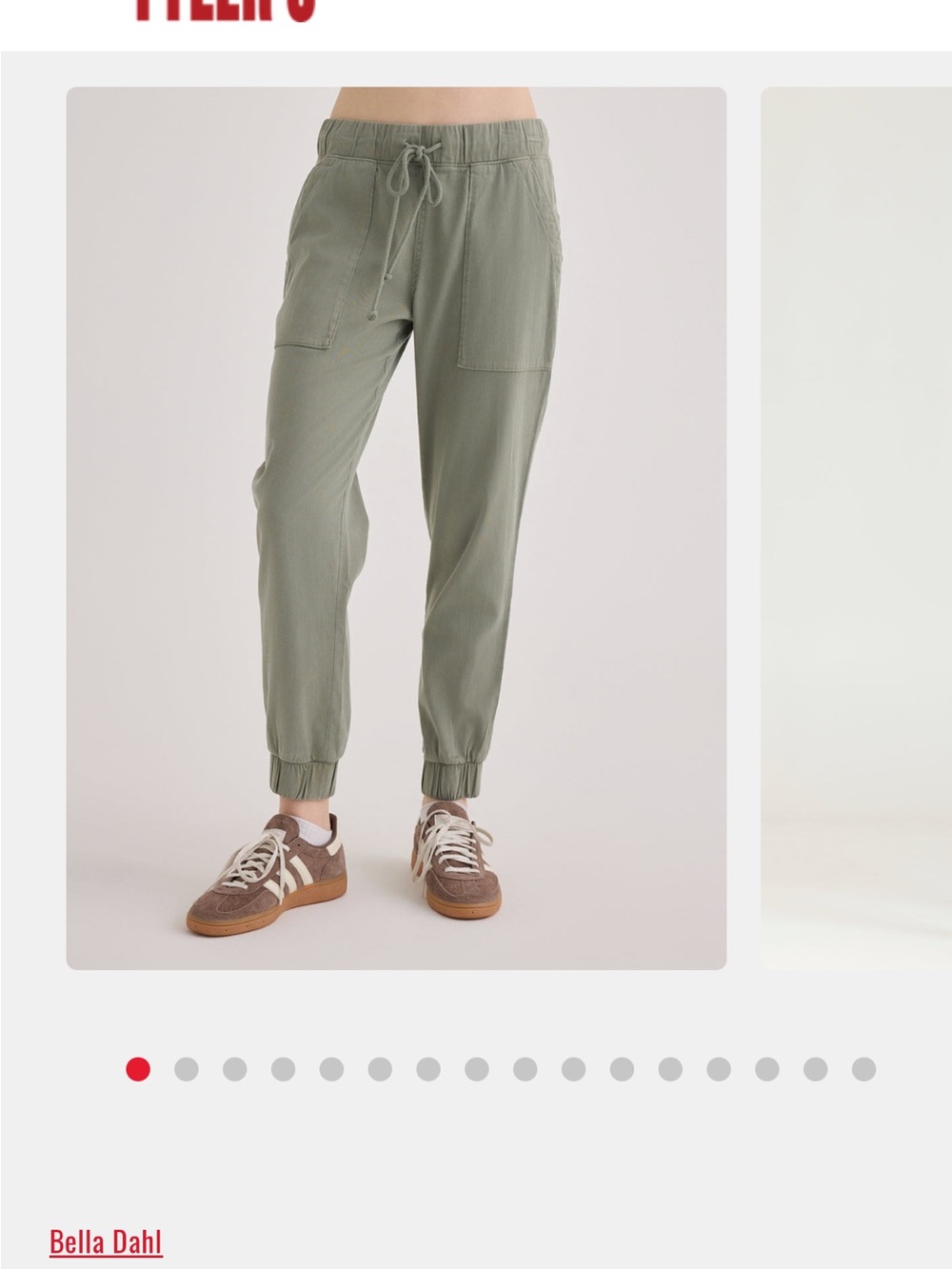 Bella Dahl Sage Drawstring Jogger Pants